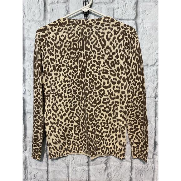 J. Crew XS Cheetah Print Sweater - Picture 5 of 8